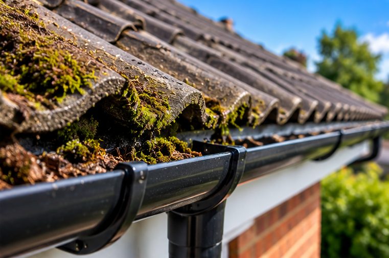 Roof moss removal illustration near Holbeach